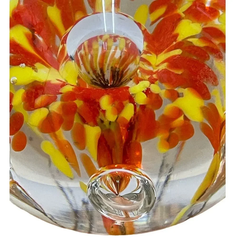 Vintage Zimmerman Hand Blown Paperweight Signed Z on Bottom Great Condition
